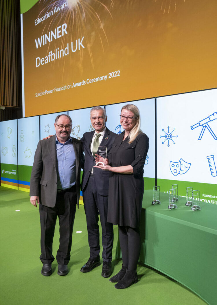Deafblind UK at the ScottishPower Foundation awards.