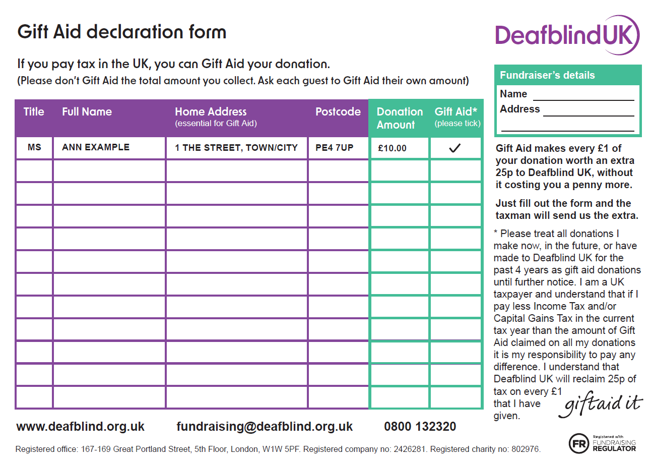 Fundraising downloads Deafblind UK Fundraising downloads Deafblind UK