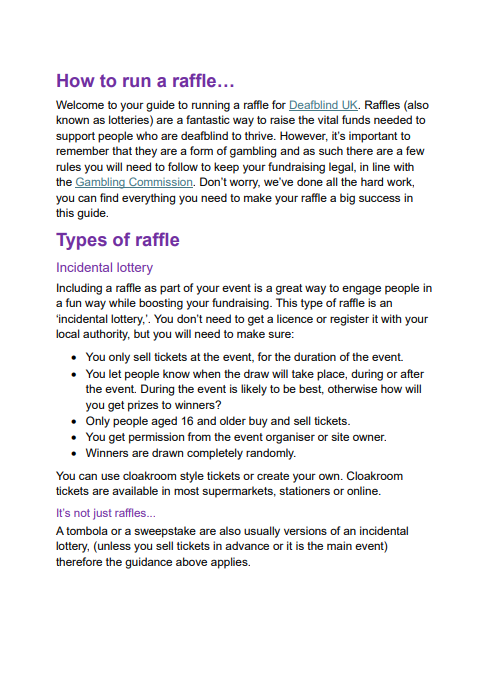 Fundraising downloads Deafblind UK Fundraising downloads Deafblind UK