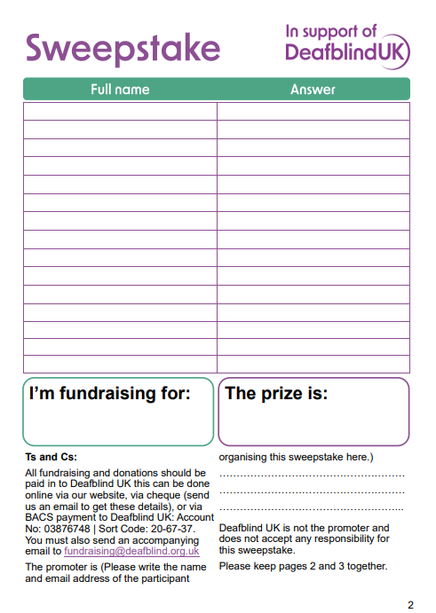 Fundraising downloads Deafblind UK Fundraising downloads Deafblind UK