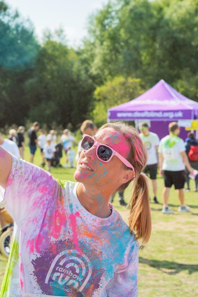 Hundreds run the rainbow for Deafblind UK Deafblind UK