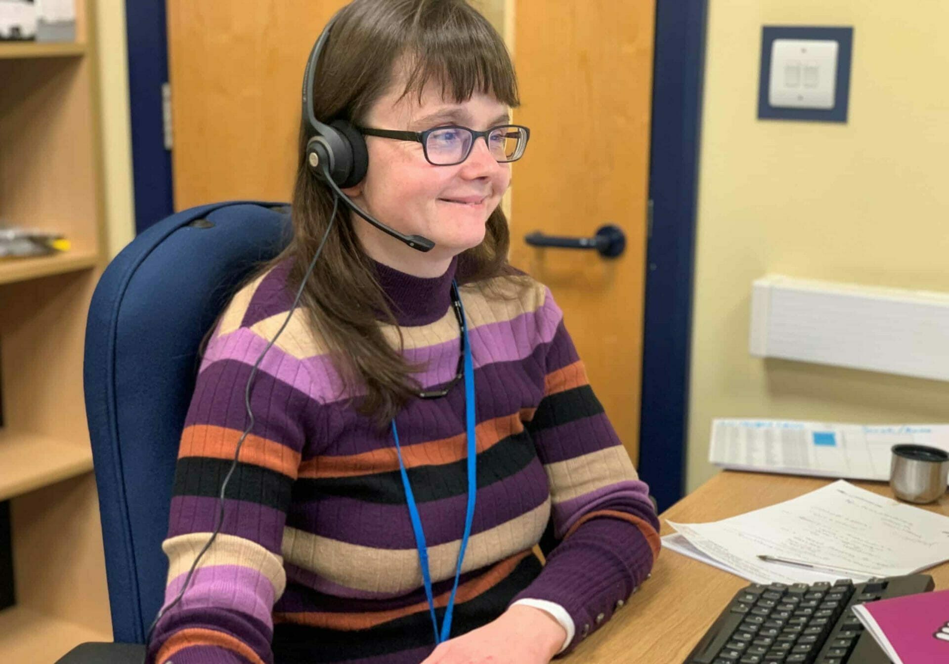 Receiving calls on the Deafblind UK helpline
